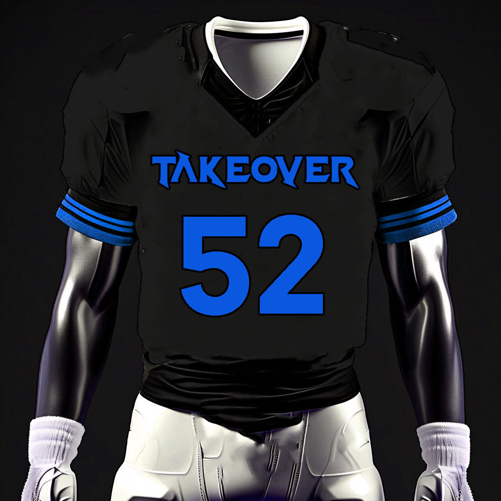 Black Takeover Football Jersey