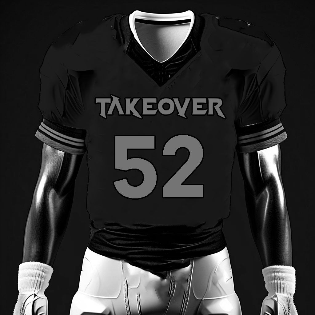 Black Takeover Football Jersey