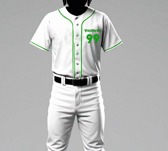 White Takeover Baseball Jersey